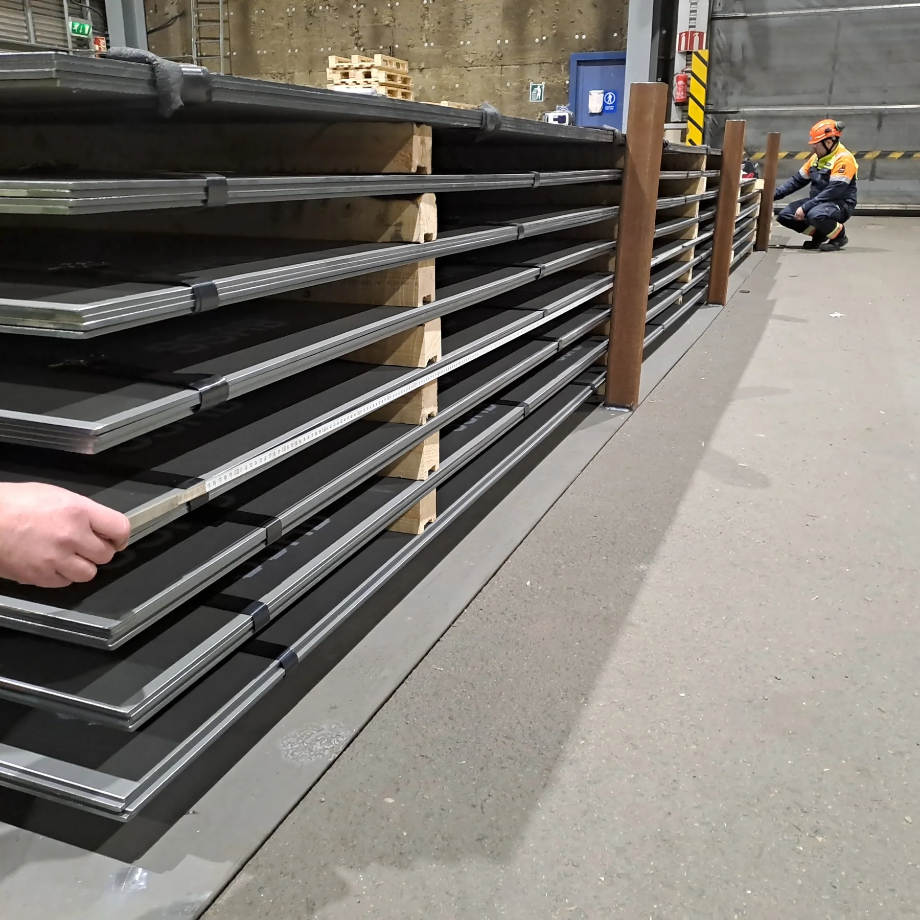 Fabricated steel plates and sections at supplier
