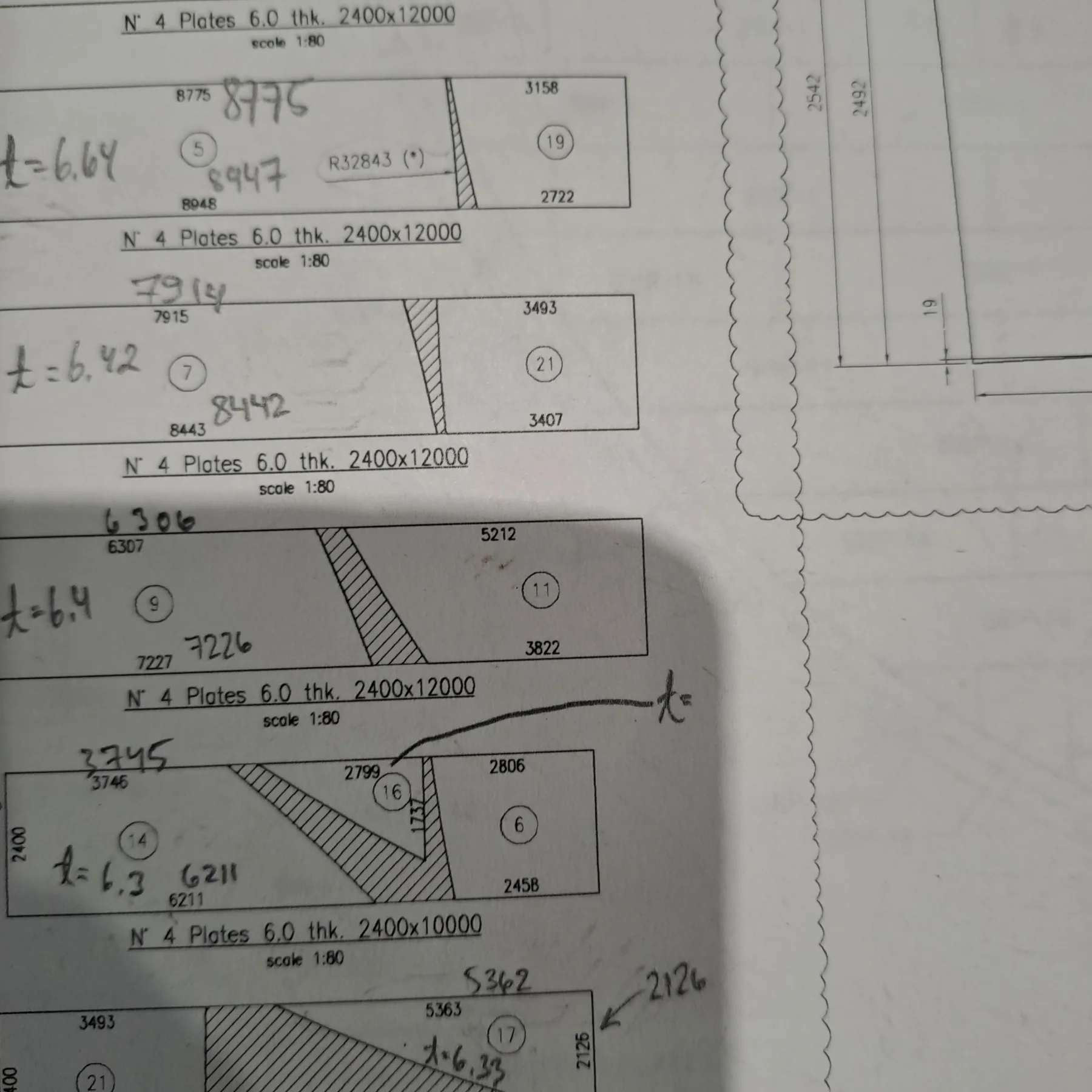 Dimension and detail verification against project drawing